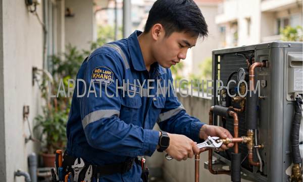 lắp đặt máy lạnh Bàn Cờ