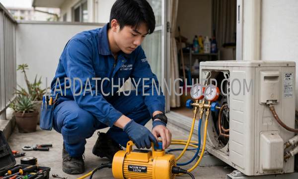 lắp đặt máy lạnh Chợ Quán