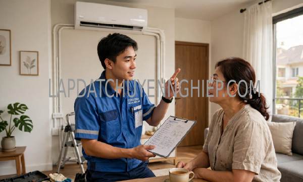 lắp đặt máy lạnh Hòa Bình