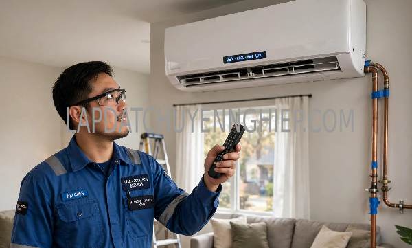 lắp đặt máy lạnh tai Long Phước