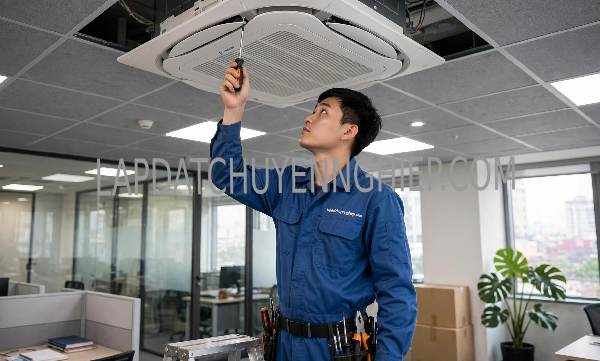 lắp đặt máy lạnh tại Tân Khánh