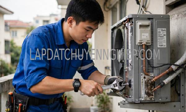 lắp đặt máy lạnh phường Hạnh Thông