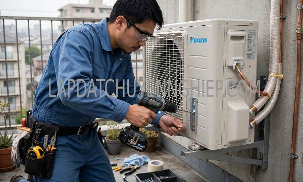 lắp đặt máy lạnh tại Tân Hải