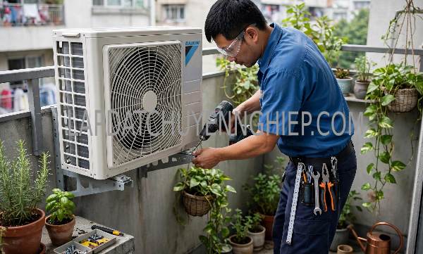 lắp đặt máy lạnh tại Thới Hòa